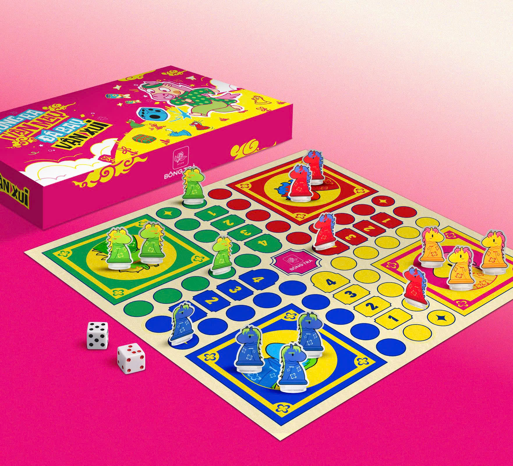 B&ocirc;ng Tr&agrave; - Bộ Cờ C&aacute; Ngựa