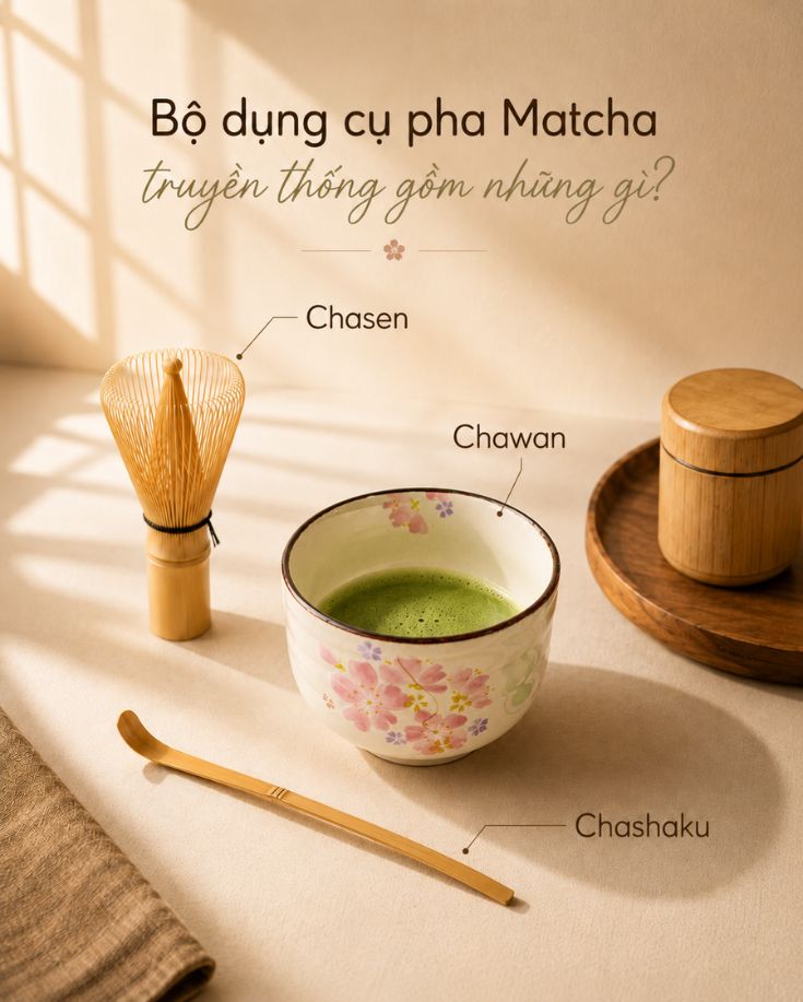 Dụng cụ pha matcha gồm những g&igrave;? C&aacute;ch chọn bộ dụng cụ ph&ugrave; hợp